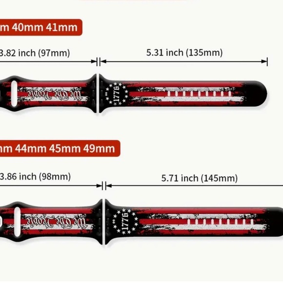 1776 We The People Apple iWatch Watchband - Picture 3 of 7